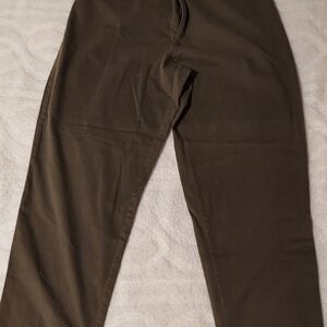 CJ Banks Women's Olive Chinos